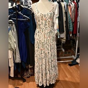 Cynthia Rowley Cream Floral Maxi Dress
